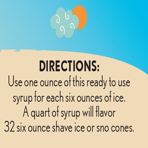 Hypothermias BLUE RASPBERRY 🍧 Snow Cone machine Shaved Ice Flavor Syrup QUART - Picture 7 of 9
