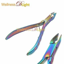 Cuticle Nipper/cutter/clipper 1/2 Jaw Multi Titanium With Single Spring,For Nail