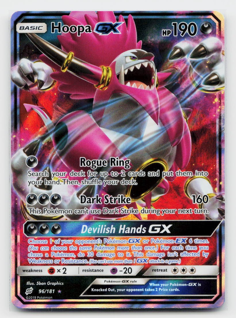Hoopa GX Ultra Rare SM - Team Up 96/181 Pokemon TCG