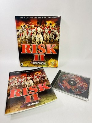 RISK II RISK 2 PC Game CD WIN 95/98 with original box and book! Microprose