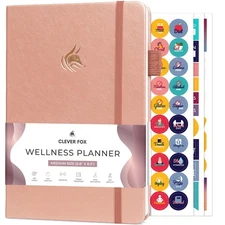 Clever Fox Wellness Planner - Weekly & Daily Health and Wellness Log, Food Jo...