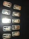 SilverTowne 10 x 1 oz .999 Silver Bars Bullion Lot Total 10 oz Silver