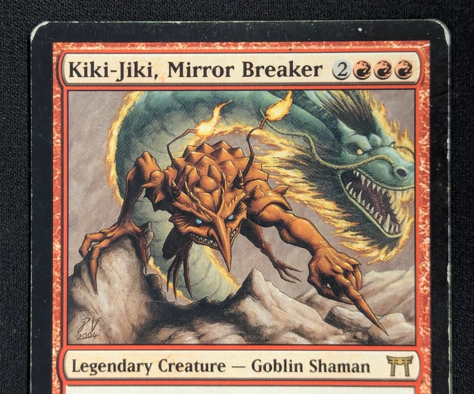 MTG Kiki-Jiki, Mirror Breaker- DAMAGED -Champions of Kamigawa Magic Card # 175 - Image 3 of 4