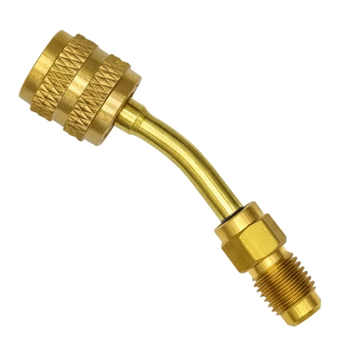 R410 Adapter 1/4" SAE FEMALE TO 5/16" SAE MALE HVAC MINI SPLIT CHARGING