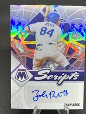 2022 Panini Mosaic - Scripts Zach Reks #SC-ZR Holo Prizm (AU, RC)