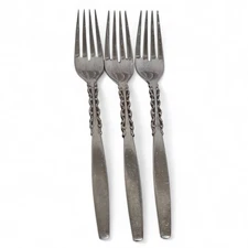 International Lyon Stainless Steel ALHAMBRA Set of 3 Dinner forks MCM Comb. Ship
