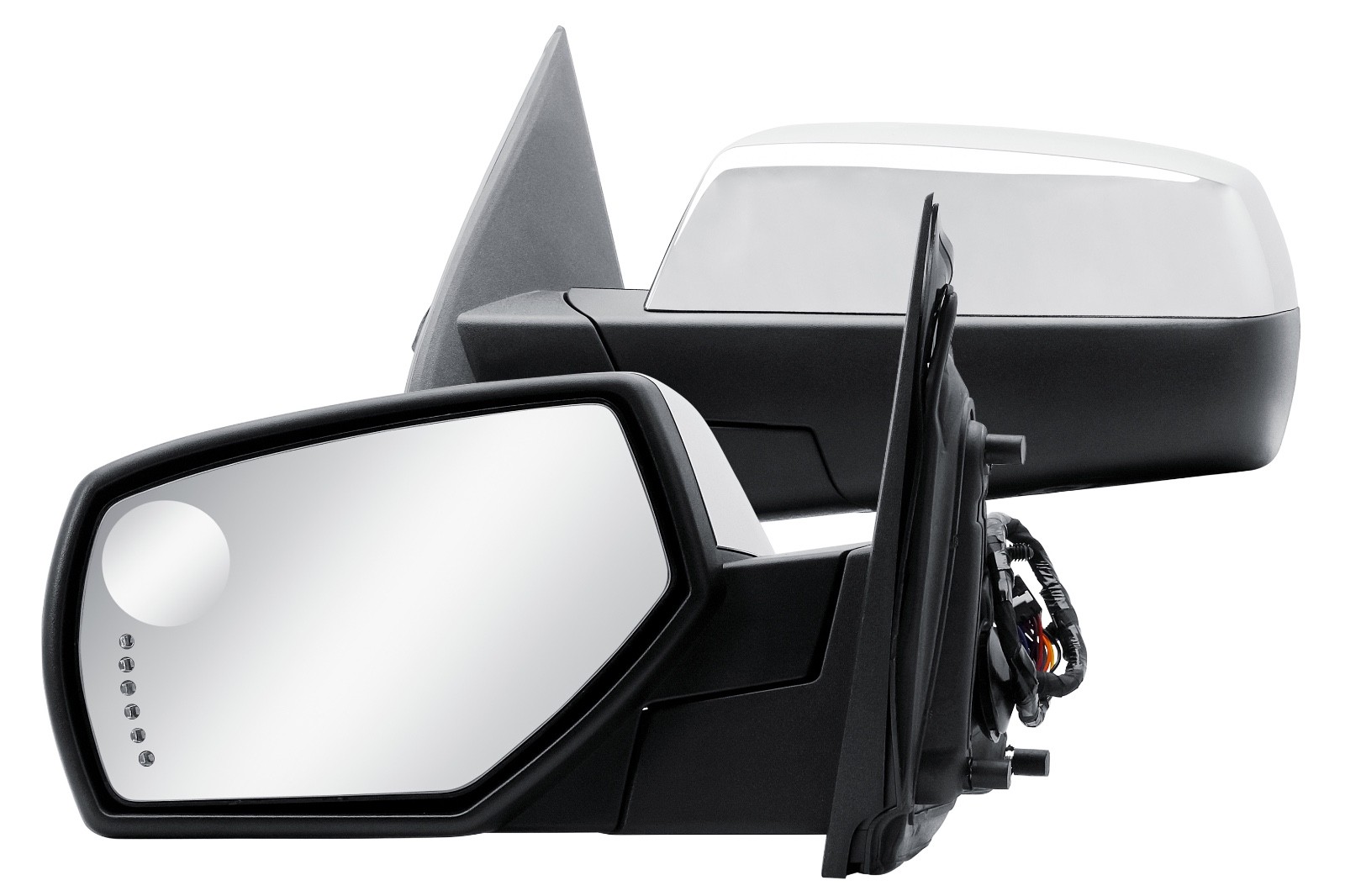 Left Side Mirror Power Fold with Memory Chrome Cover For 14-18 Silverado Sierra