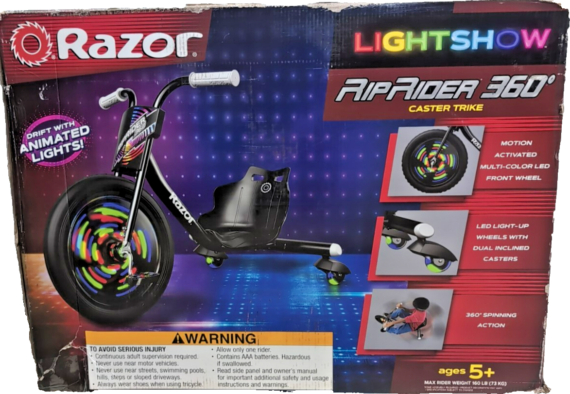 Razor RipRider 360 Lightshow - Drift Trike with Colorful Lights, 3