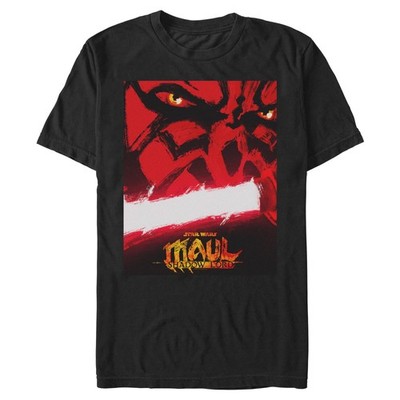 Men's Star Wars: Maul   Shadow Lord Sith Lord Classic Poster T-Shirt