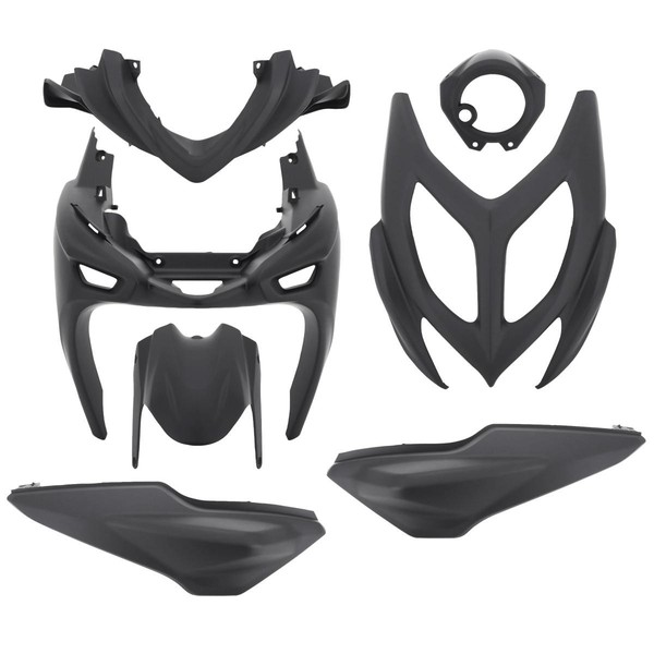Karosserie-Verkleidung FüR MBK 50 Nitro 2013+-Yamaha 50 Aerox 2013+ In Mattschw-image