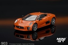 MINI GT 903 1/64 Jaguar C-X75 Orange 007 Spectre James Bond Diecast Model Car