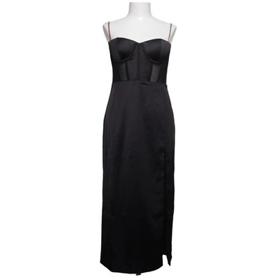 Meshki, Abendkleid, Größe: XL, Schwarz, Einfarbig, Satin, Damen #rU5