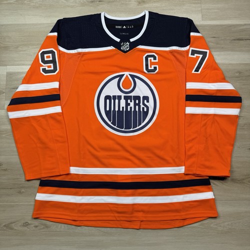 Adidas Authentic Edmonton Oilers Orange Connor McDavid Jersey CA6919 - Size 54