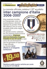 cartolina postcard Calcio Inter Promocard Bolaffi 15� scudetto