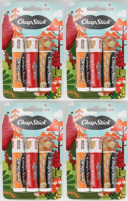 12 CHAPSTICK FALL COLLECTION  Apple Pie, Salted Caramel, Vanilla Latte