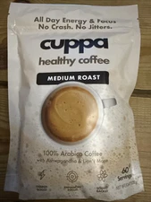 Cuppa Healthy Mushroom Coffee 60 Servings - Energy & Focus Boost