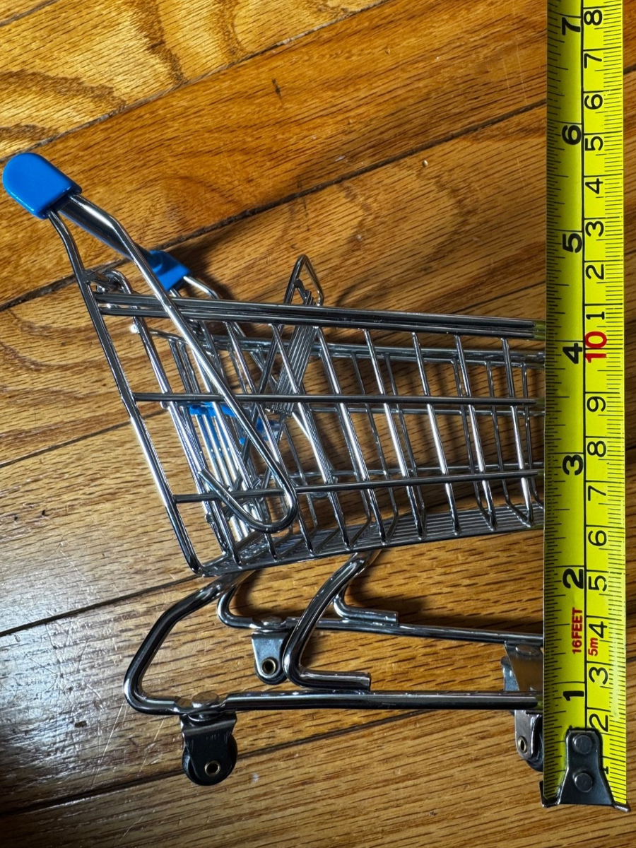 The Walmart Museum Mini Metal Shopping Cart With Blue Kids Seat