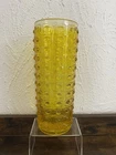 Vintage MCM Sklo Union Amber Yellow Art Glass Vase by Rudolf Jurnikl Rosice 10"H