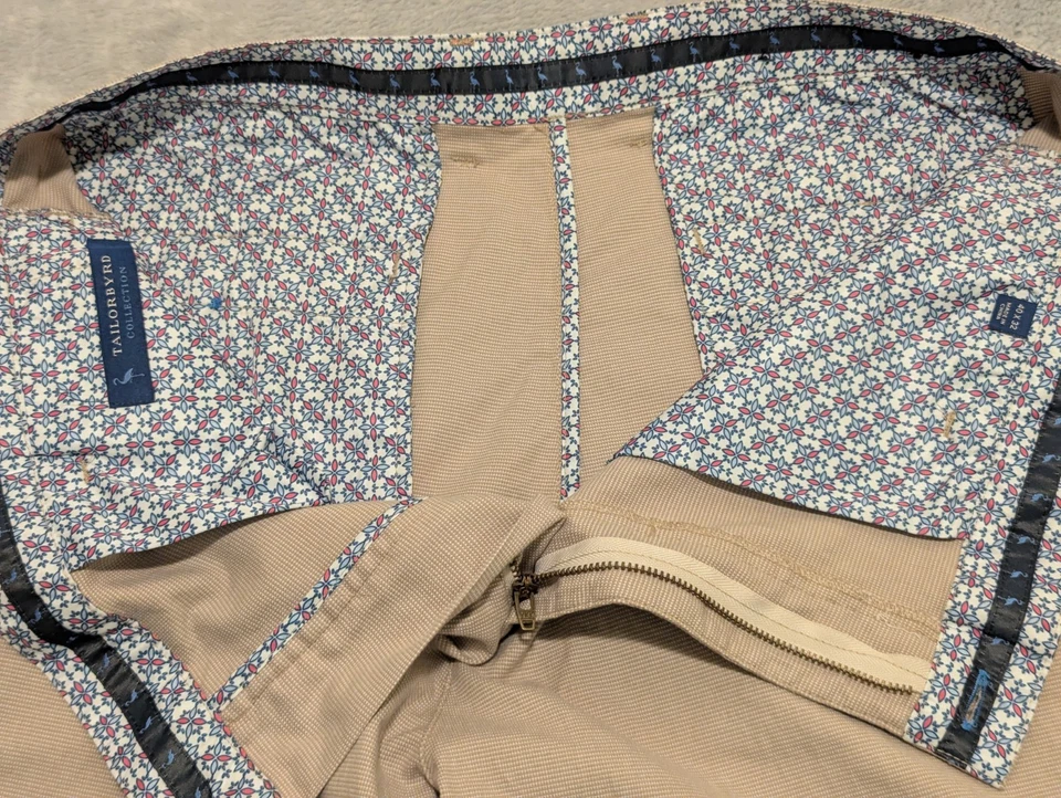 Pantalones Cortos Tailorbyrd Para Hombre 40 Tostados Informales Negocios Informales Foto 3 de 4