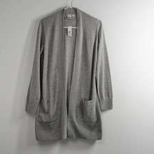 New GAP Little Grey Long Line Ribbed Cardigan 59 From 2024 Minimalist Capsule
