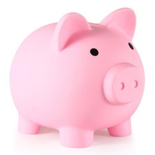Piggy Bank, Unbreakable Plastic Money Bank, Coin Bank for Girls and Boys, Med...