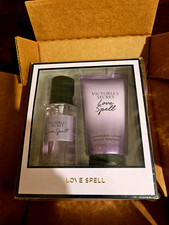 VICTORIAS SECRET 2 PIECE GIFT SET FRAGRANCE MIST AND LOTION LOVE SPELL SET