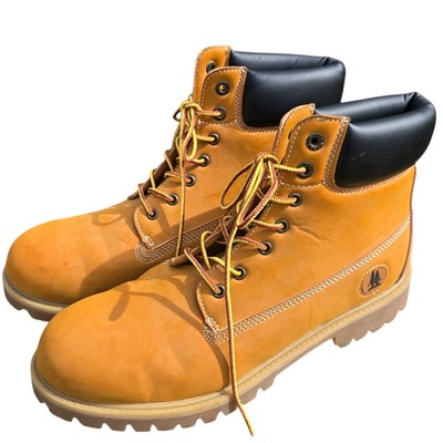 GH BASS Work Boots Men's 12 Wheat Timberland Style Lumberjack Construction 