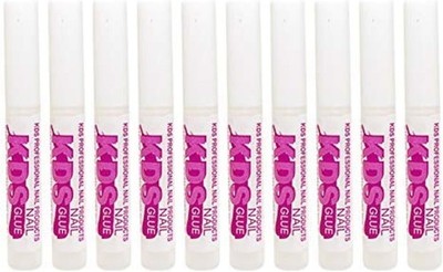10 pcs KDS Nail Tip Glue - Adhesive Super Bond for Acrylic Nails Tips - 0.07 oz