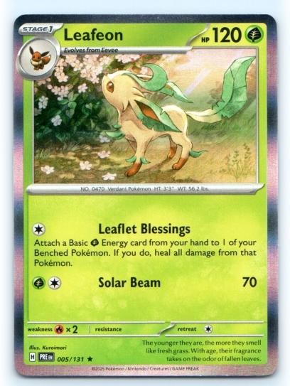 Leafeon 005/131 ~ Rare Holo English Near Mint