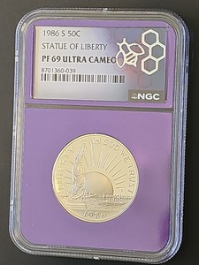 1986 S Liberty Half Dollar NGC PF 69 Ultra Cameo