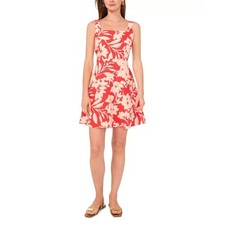 Vince Camuto Cayenne Cream Floral Mini Dress NWT Size L Boho Summer