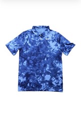 Nike DriFit Golf Polo Shirt Youth Boys XL Blue Tie Dye Casual Short Sleeve A233