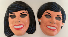 Vintage Donny Osmond Halloween Mask and Marie Osmond Halloween Mask - RARE!