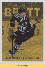 2021-22 Upper Deck Fleer Ultra Gold Speckled Rainbow Foil Jesper Bratt READ 0rb9