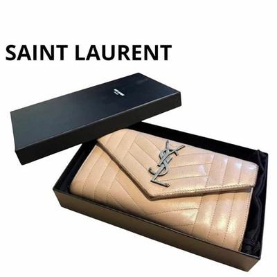 Yves Saint Laurent Ysl Complete With Accessories Vhtf Color Long Wallet Matelass