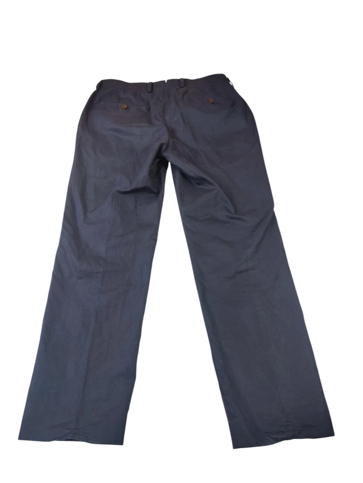 PANTALONES CHINOS BARBOUR AZUL MARINO W32"S ALGODÓN LINO HOMBRE AJUSTADOS PIERNA CÓNICA Foto 4 de 4