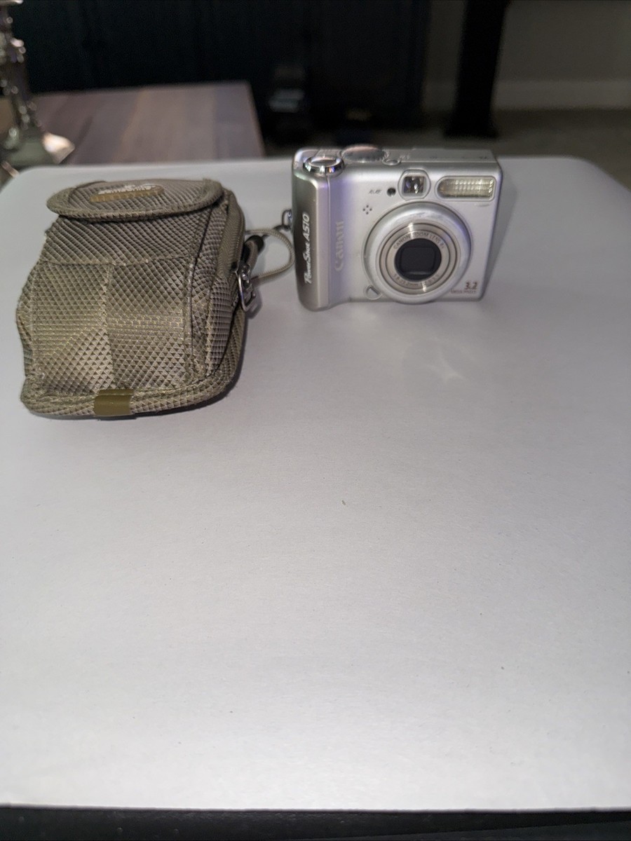 Canon Powershot A510 3.2 MP Digital Camera Gold Silver - for