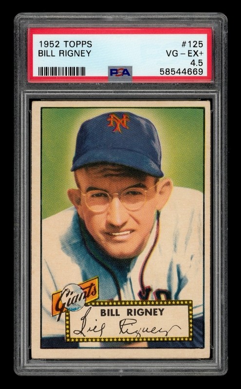 1952 Topps Set-Break #125 Bill Rigney PSA 4.5 VG-EX+