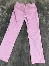 Lands' End Womens Lavender Mid Rise Straight Leg Pants 10