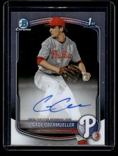 CADE OBERMUELLER 2025 BOWMAN DRAFT CHROME PROSPECT #CPA-CO AUTO