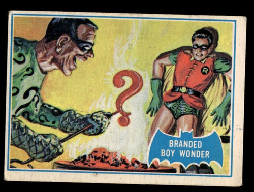 1966 OPC Batman Blue Bat #4B Branded Boy Wonder — Raw
