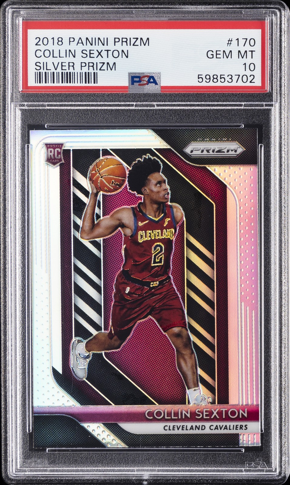 2018 PANINI PRIZM SILVER PRIZM #170 COLLIN SEXTON ROOKIE RC PSA 10