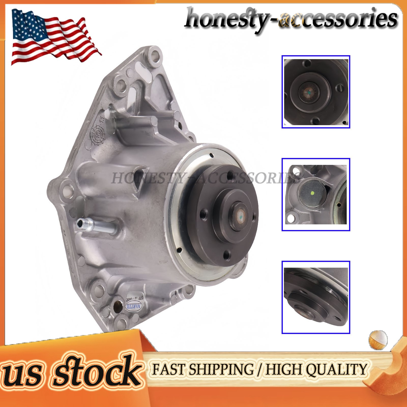 For Bentley Bentayga 07P121008C 07P121008B Coolant Pump With Vacuum