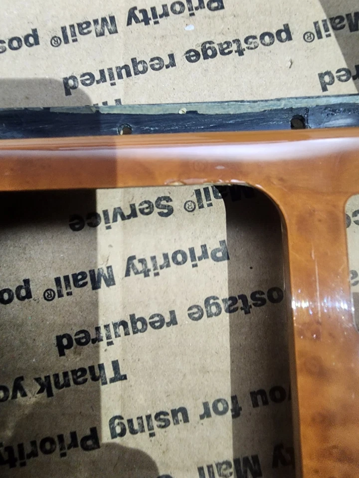 90-02 Mercedes R129 SL320 SL600 SL500 600SL consola central bisel madera OEM Foto 3 de 4