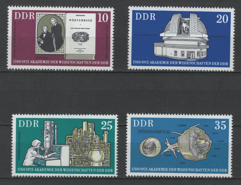 Briefmarken DDR Michel Nr. 2061 - 2064 Akademie der Wissenschaften postfrisch - Bild 1 von 1