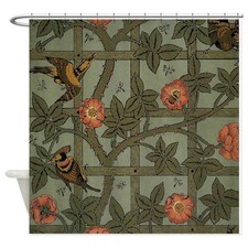 CafePress William Morris Trellis Design Shower Curtain 844558760 