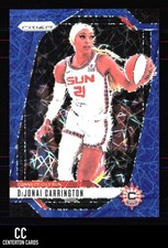 2024 Panini Prizm WNBA #118 DiJonai Carrington Blue Velocity Prizms Sun