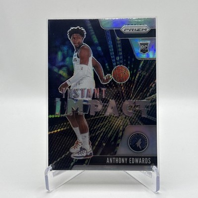2020-21 Panini Prizm  Anthony Edwards Silver Instant Impact RC    #1 