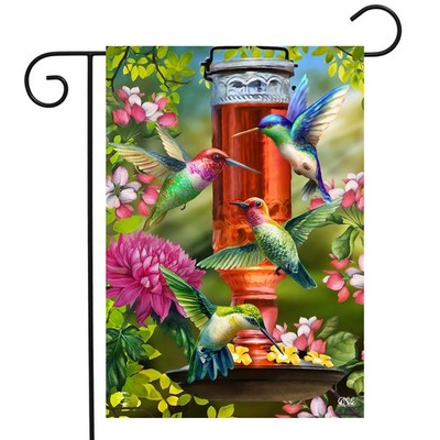 Briarwood Lane Hummingbird Feeder Spring Garden Flag