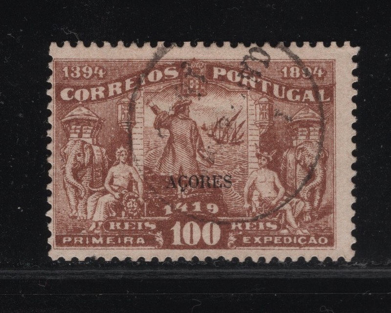 Portugal - 1894 Azores - Henry the Navigator - 100 Reis - Used